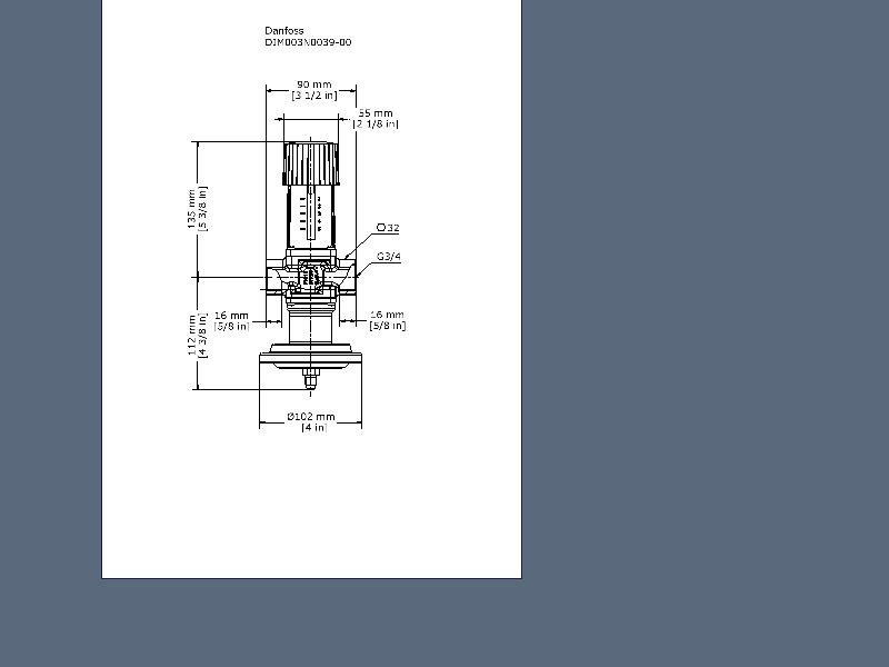 4-Wege-Ventil Danfoss VZ, DN 20, kvs 4.0, (065Z5521) 3058 -  -  HVAC shop