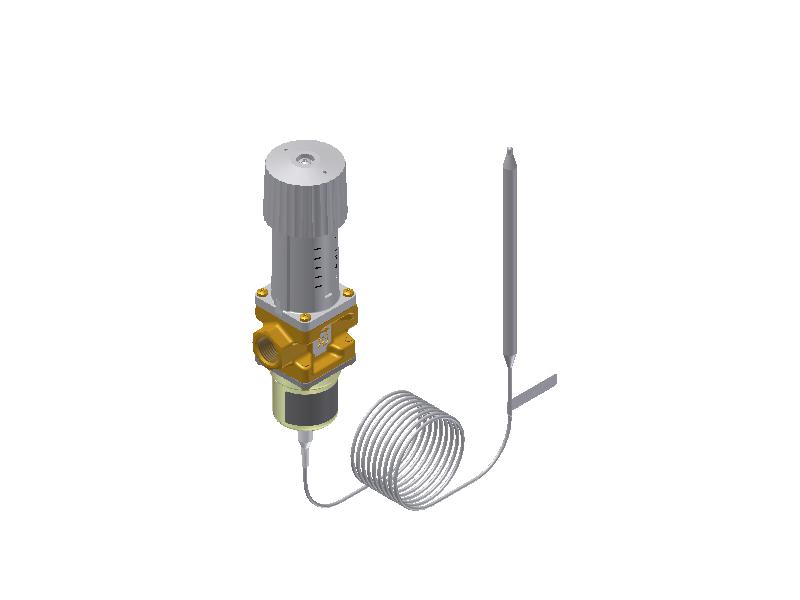 Thermo. operated water valve, AVTA 15, G, 1/2 | Thermostatic