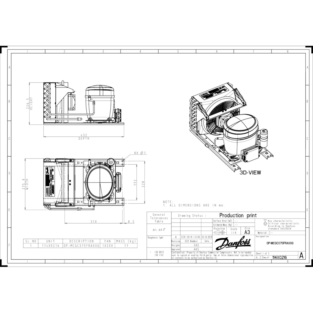 OP-MCGC — компрессорно-конденсаторный агрегат с доставкой по России ...