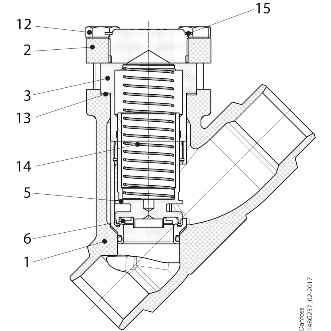 Файлы и документация CHV-X 25 D STR клапан обратный 148B6585 | Данфосс ...