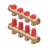 Manifold FH-PRO, BRASS||BRASS, Number of heating manifold connections [loops] [Max]: 4, 10 bar
