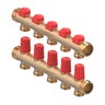 Manifold FH-PRO, BRASS||BRASS, Number of heating manifold connections [loops] [Max]: 5, 10 bar