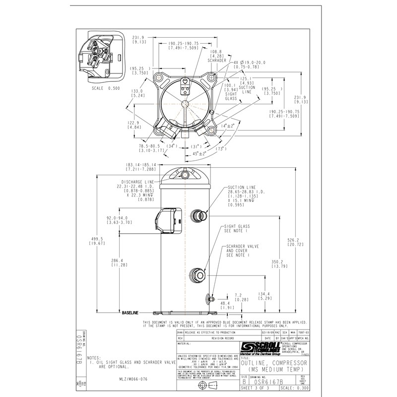 2D pdf single MLZ066 MLZ076 MLM066 MLM076 C9 | MLZ — герметичные спиральные компрессоры | официальный сайт Danfoss Россия