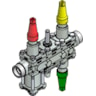 Valve station, ICF 20-6-2RA, 25 mm, Connection standard: ASME B 16.11