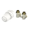 TRV set, Contents of set: 2-elements, Danfoss React™, M30x1.5, RLV-KB, ½", Angle TRV set, Contents of set: 2-elements, Danfoss React™, M30x1.5, RLV-KB, ½", Angle