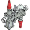 Valve station, ICF 20-6-4, 25 mm, Connection standard: ASME B 16.11