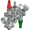 Valve station, ICF 20-6-90, 32 mm, Connection standard: ASME B 16.11