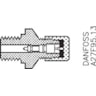 Pressure gauge connector (PMFL/FH), PM; ICS