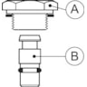 ICM / ICS / ICLX accessories, PM and ICS Blanking plug A+B, ICS 100 - 150; PM 1; PMC; PM 3; ICS 25 - 65