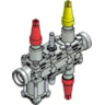 Bloco de válvulas, ICF 20-6-1RA, 32 mm, Con. padrão: ASME B 16.11