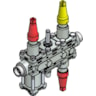 Valve station, ICF 20-6-1RA, 20 mm, Connection standard: ASME B 16.11