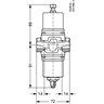 Водорегулюючий клапан, що керується тиском, WVO 15, 14.00 бар - 18.00 бар, 1.900 м³/год