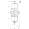 Pressure operated water valve, WVO 10, 8.00 bar - 12.00 bar, 1.400 m³/h