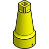 Yellow CAP+GASKET, ICFR 20 REG 15-20, ICF15-20; REG15-20