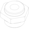 Spare part, ICF 50-65, Defrost adaptor 3/8 - 18 NPT Spare part, ICF 50-65, Defrost adaptor 3/8 - 18 NPT
