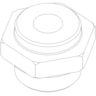 Spare part, ICF 50-65, Defrost adaptor 3/8 - 18 NPT