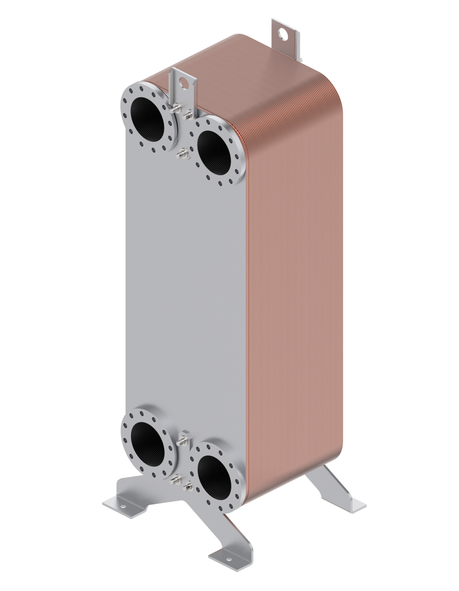 Lutowany wymiennik płytowy Danfoss XB71 z przyłączami kołnierzowymi