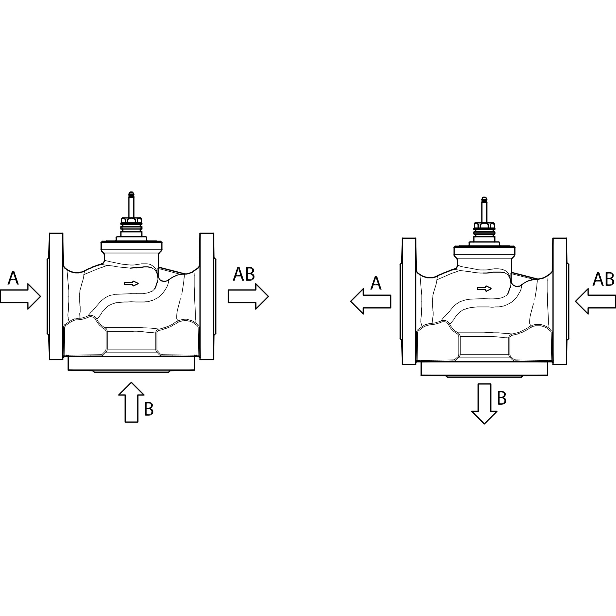 VVF 2×2.0 100m VF 2 PN16 32/16 2-way seated flange | Danfoss Climate Solutions