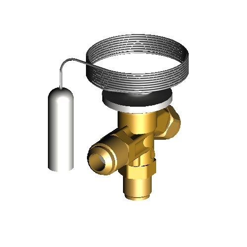 Thermostatic expansion valve, T 2, R22/R407C | Danfoss Climate