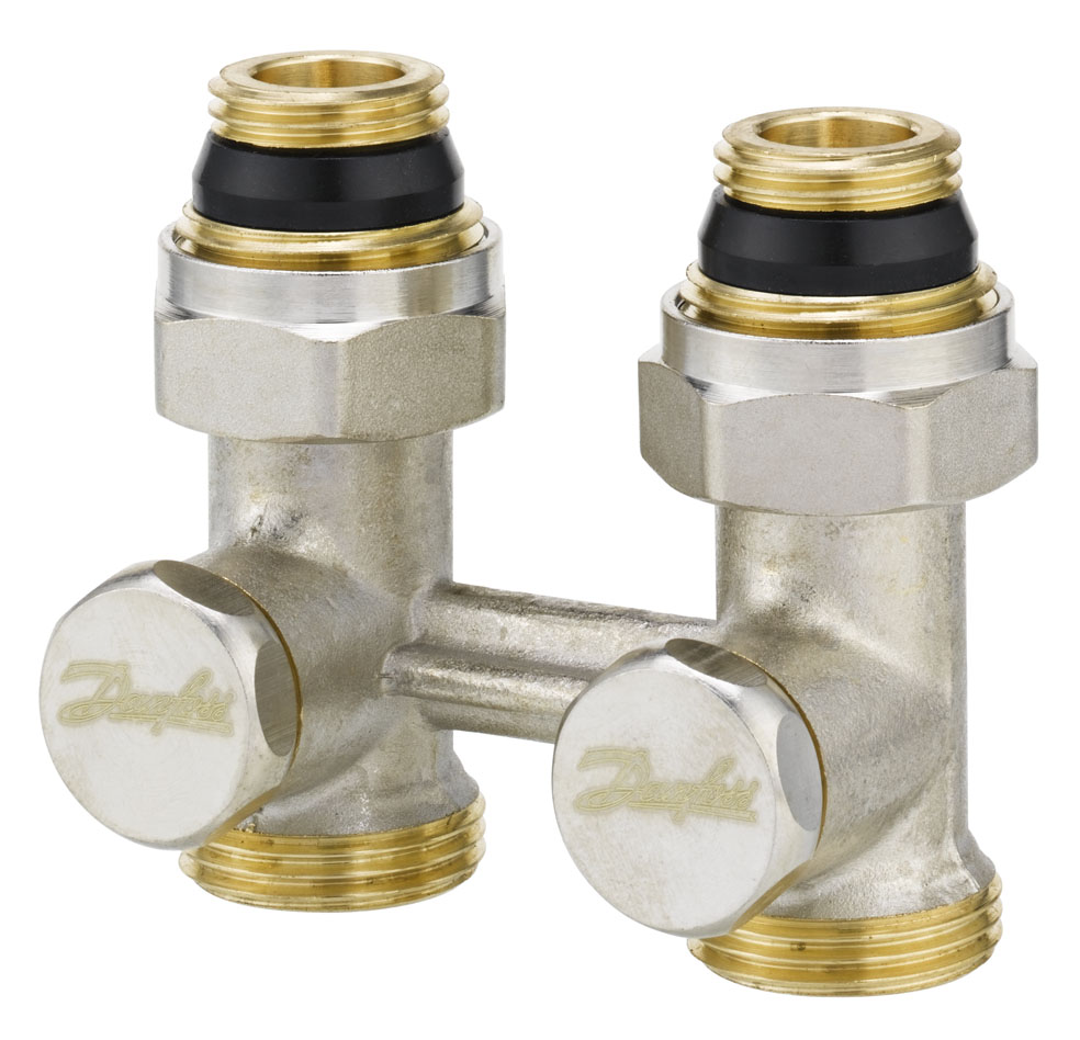 Danfoss RLV-K H-piece valve for valve radiators 