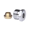 Compression fittings for steel and copper tubings, G 1/2" A, 10, Chrome plated Compression fittings for steel and copper tubings, G 1/2" A, 10, Chrome plated