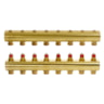 Collecteur FHF, Laiton, Nombre de connexions multiples de chauffage [boucles] [Max.]: 8, 10 bar