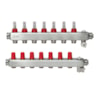 Collecteur SSM-F, Acier inoxydable, Nombre de connexions multiples de chauffage [boucles] [Max.]: 7, 6 bar