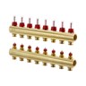 Manifold FHF-F, BRASS||BRASS, Number of heating manifold connections [loops] [Max]: 8, 6 bar