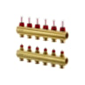 Collecteur FHF-F, Laiton, Nombre de connexions multiples de chauffage [boucles] [Max.]: 6, 6 bar