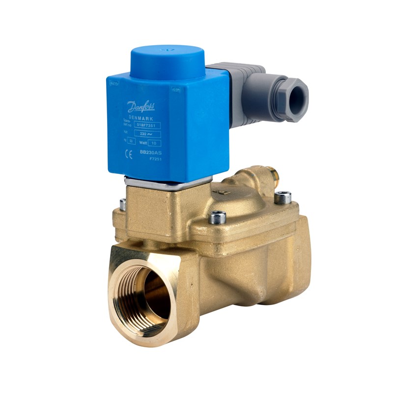 EV220B 15-50 complete solenoid valve DN25 Brass G 1 NC/NO | EV220B — двухходовые электромагнитные клапаны для общей промышленности | официальный сайт Danfoss Россия