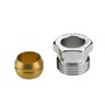 Compression fittings for steel and copper tubings, G 1/2" A, 14, Chrome plated