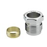Compression fittings for steel and copper tubings, G 1/2" A, 15, Chrome plated