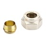Compression fittings for steel and copper tubings, G 3/4", 18, Nickel plated