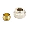 Compression fittings for steel and copper tubings, G 3/4", 16, Nickel plated