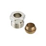 Compression fittings for steel and copper tubings, G 1/2" A, 12, Nickel plated