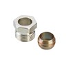 Compression fittings for steel and copper tubings, G 1/2" A, 14, Nickel plated