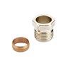 Compression fittings for steel and copper tubings, G 1/2" A, 16, Nickel plated