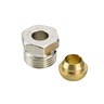 Compression fittings for steel and copper tubings, G 1/2" A, 10, Nickel plated