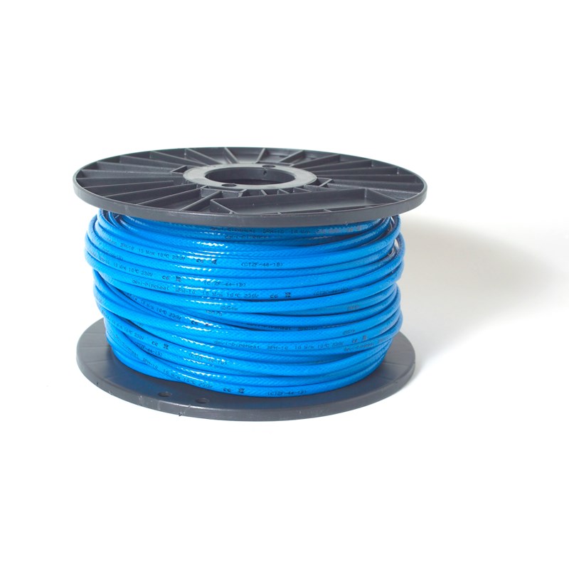 Blue cable drum standing | Cаморегулируемые нагревательные кабели для системы антиобледенения и обогрева продуктопроводов | официальный сайт Danfoss Россия