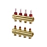 Collecteur FHF-F, Laiton, Nombre de connexions multiples de chauffage [boucles] [Max.]: 4, 6 bar