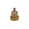Brass shut-off and protection cap for AB-QM