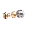 Compression fittings for PEX plastic tubings, G 1/2" A, 15x2.5, Nickel plated