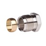 Compression fittings for steel and copper tubings, G 1/2" A, 15, Nickel plated