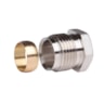 Compression fittings for steel and copper tubings, G 1/2" A, 15, Nickel plated