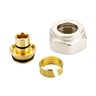 Compression fittings for PEX plastic tubings, G 3/4", 16x1.5, Nickel plated