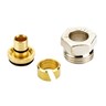 Compression fittings for PEX plastic tubings, G 1/2" A, 12x1.1, Nickel plated