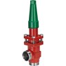 Check and stop valve, SCA-X 15, Durchflussrichtung: Eck, Standardmäßiger Anschluss: EN 10220