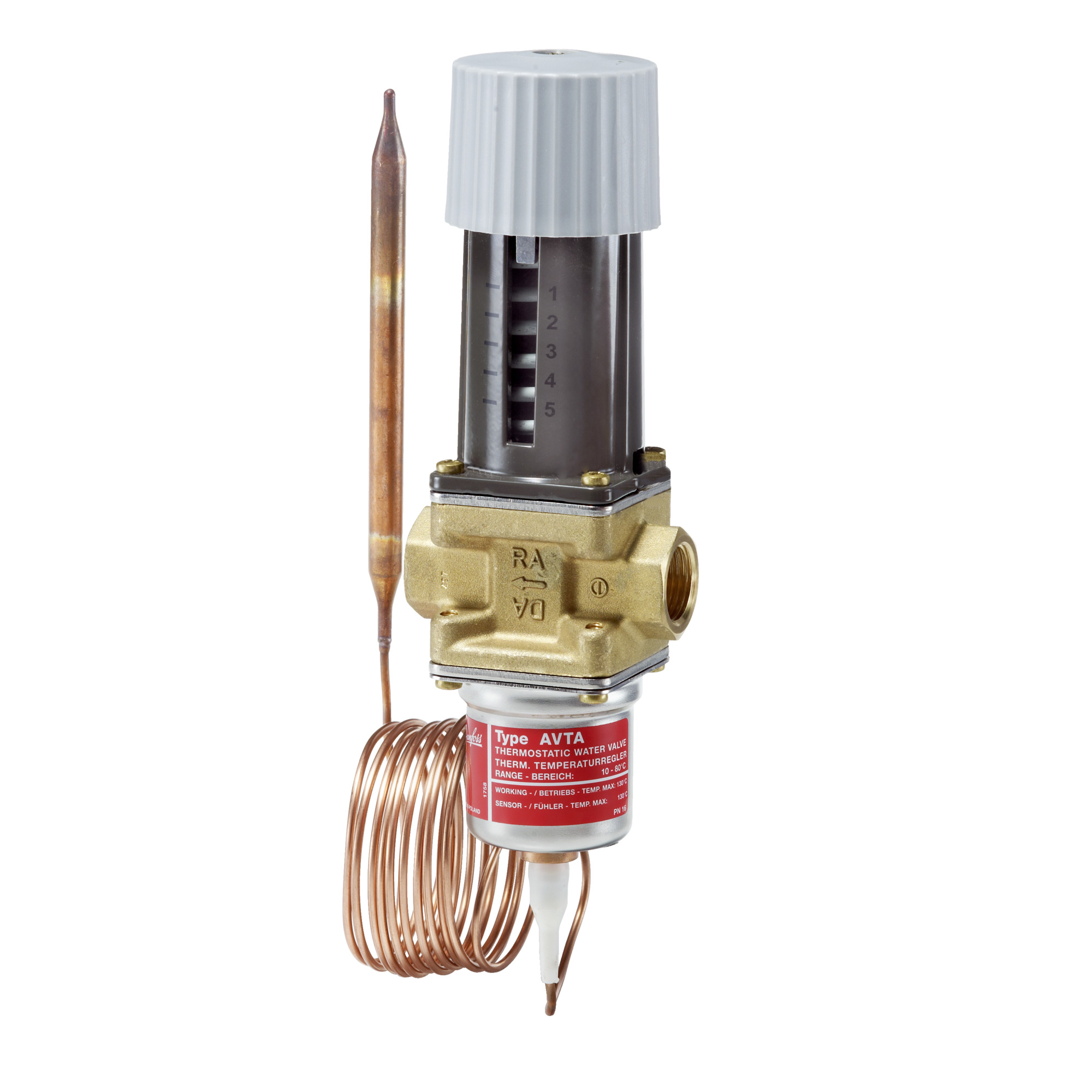 Thermo. operated water valve, AVTA 25, G, 1 | Thermostatic valves