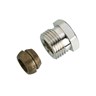 Compression fittings for steel and copper tubings, G 3/8" A, 12, Nickel plated