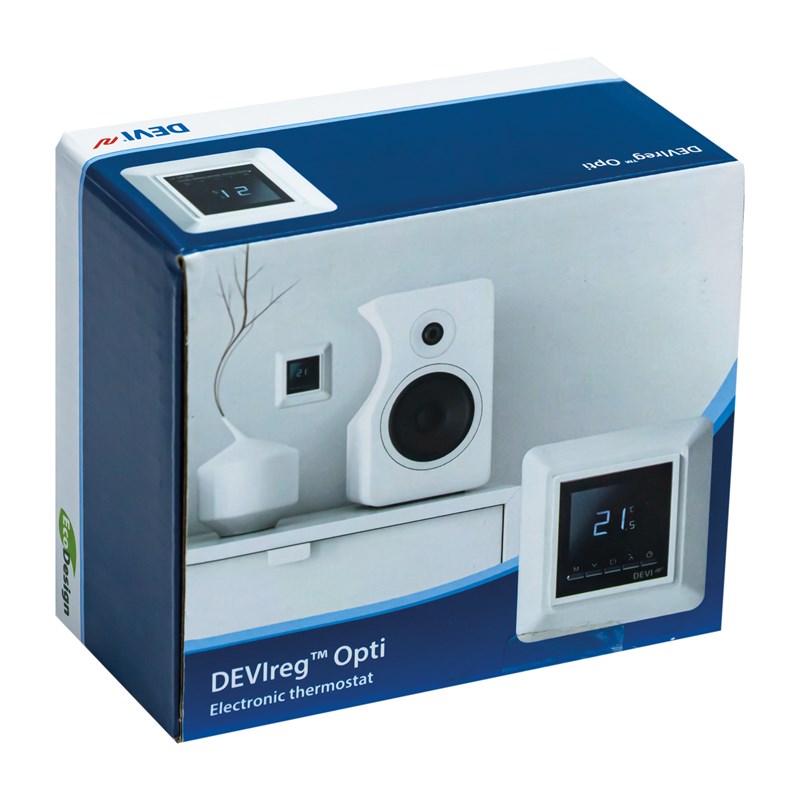 DEVIreg™ Opti electronic thermostat  | DEVIreg™ Opti — программируемый терморегулятор со встроенными программами таймера | официальный сайт Danfoss Россия